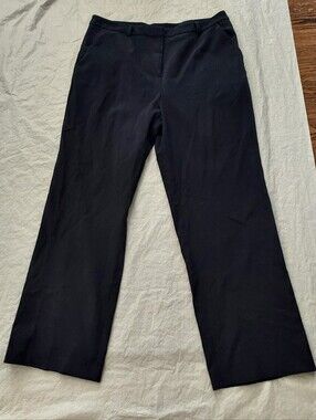 Worthington Black Straight-Leg Dress Pants